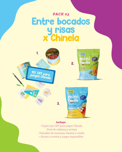 Pack: Entre bocados y risas x Chinela